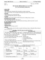 Giáo án môn Sinh học 7 tiết 10: Đặc điểm chung và vai trò của ngành ruột khoang