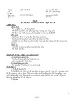 Giáo án Công nghệ 6 bài 18: Các phương pháp chế biến thực phẩm