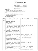 Giáo án Toán Lớp 3 - Tuần 15 - Bài: Giới thiệu bảng chia