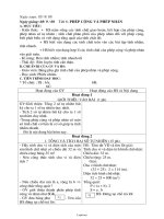 Giáo án Lớp 6 - Môn Toán - Năm 2008