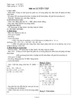 Giáo án lớp 6 môn học Số học - Tiết 10: Luyện tập