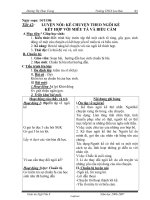 Giáo án Ngữ văn 8 - Tiết 42: Luyện nói Kể chuyện theo ngôi kể kết hợp với miêu tả và biểu cảm - Năm học 2006-2007 - Dương Thị Thảo Trang