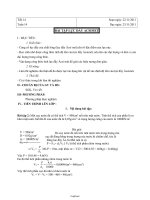 Giáo án Vật lí Lớp 8 - Tiết 14: Bài tập lực đẩy Acsimet - Năm học 2011-2012