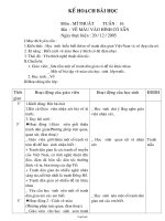 Giáo án Mĩ thuật Lớp 3 - Tuần 16 - Bài: Vẽ màu vào hình có sẵn - Năm học 2005-2006