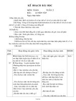 Giáo án Toán Lớp 3 - Tuần 5 - Bài: Luyện tập