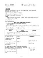 Giáo án Vật lí Lớp 8 - Tiết 16: Định luật về công - Năm học 2010-2011