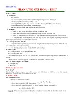 Bài 19. Luyện tập: Phản ứng oxi hoá - khử