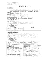 Bài soạn môn Đại số lớp 7 - Tiết 63: Luyện tập