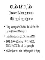 QUẢN lý dự án  (QUẢN lý dự án CHO kỹ sư SLIDE) 