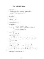 Ôn tập cuối năm môn Toán học