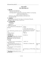 Giáo án Tập viết Lớp 3 - Tuần 16 - Ôn chữ hoa M