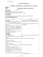 Giáo án Đại số 8 hoàn chỉnh