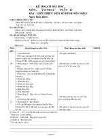 Giáo án Âm nhạc Lớp 3 - Tuần 23 - Bài: Giới thiệu một số hình nốt nhạc