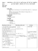 Giáo án Số học Lớp 6 (Chuẩn kiến thức 3 cột)