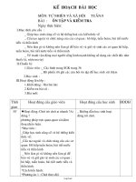 Giáo án Tự nhiên và xã hội Lớp 3 - Tuần 9 - Bài: Ôn tập và kiểm tra
