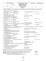 Đề thi học kỳ II môn Công nghệ 7