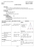 Giáo án môn học Hình học lớp 7 - Tiết 41: Luyện tập