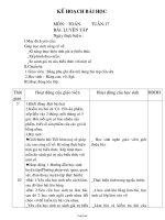 Giáo án Toán Lớp 3 - Tuần 17 - Bài: Luyện tập