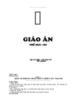 Chương  1. Một số phương pháp tập luyện phát triển sức nhanh