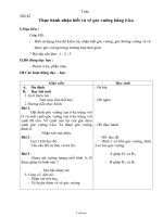 Giáo án Toán - Tiết 42: Thực hành nhận biết và vẽ góc vuông bằng ê-Ke