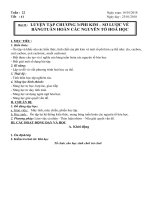 Bài 32. Luyện tập chương 3: Phi kim. Sơ lược về bảng tuần hoàn các nguyên tố hoá học