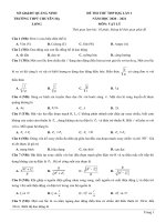 Thi thử lần 1 lý 12 chuyên hạ long 2021 