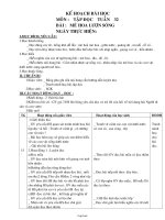 Giáo án Tập đọc Lớp 3 - Tuần 32 - Bài: Mè hoa lượn sóng