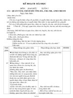 Giáo án Đạo đức Lớp 3 - Tuần 7 - Bài: Quan tâm, chăm sóc ông bà, cha mẹ, anh chị em