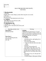 Giáo án môn Ngữ văn Lớp 9 - Tiết 45: Trả bài tập làm văn số 2 văn tự sự - Năm học 2010-2011