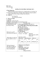 Giáo án dạy thêm Ngữ văn Lớp 6 - Buổi 8: Ôn tập Tiếng Việt học kỳ I