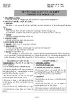 Giáo án Ngữ văn 8 Tiết 80: Đề văn nghị luận và cách làm bài văn nghị luận văn nghi luận