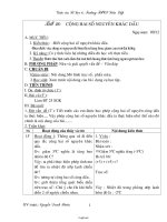 Giáo án môn Đại số 6 - Trường THCS Liên Lập - Tiết 46: Cộng hai số nguyên khác dấu