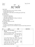Giáo án Vật lí Lớp 8 - Tiết 13, Bài 12: Sự nổi - Năm học 2005-2006