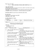 Giáo án Công nghệ 6 - Tiết 25: Trang trí nhà ở bằng một số đồ vật (Tiết 2) - Năm học 2010-2011