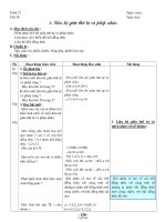 Giáo án Đại số 8 - Tiết 58: Liên hệ giữa thứ tự và phép nhân