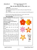 Giáo án Lớp 3 Tuần 7 - Chiều - Trường Tiểu học Thọ An