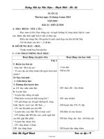 Thiết kế bài dạy lớp 1 - Tuần 32 - Trường Tiểu học Cần Kiệm