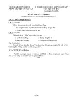 Kì thi chọn học sinh giỏi vòng huyện năm học 2011 – 2012 đề thi môn ngữ văn lớp 7 thời gian làm bài: 150 phút (không kể thời gian phát đề)