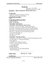 Giáo án Lớp 1 - Tuần 11 - Năm học 2009-2010 - Nguyễn Thị Thanh Mai