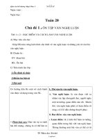 Giáo án bồi dưỡng Ngữ Văn 7 - Tuần 20 đến 25