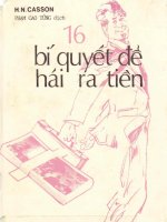 Ebook 16 bí quyết để hái ra tiền: Phần 1 - NXB Đại Nam