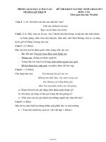 Đề thi khảo sát học sinh giỏi - Lớp 3 môn: Văn thời gian làm bài: 90 phút