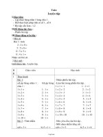 Giáo án Toán 2 tuần 16 bài: Luyện tập chung