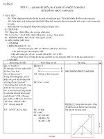 Bài giảng môn học Hình học lớp 7 - Tuần 29 - Tiết 51 : Quan hệ giữa ba cạnh của một tam giác bất đẳng thức tam giác