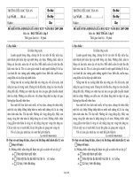 Đề kiểm tra định kì giữa học kì I - Năm học 2007 - 2008 môn thi Đọc thầm lớp 5