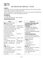Bài giảng môn học Đại số lớp 7 - Tiết 41: Thu thập số liệu thống kê – tần số (tiết 7)