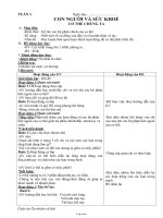 Giáo án Tự nhiên xã hội 1 - Tuần 1 đến tuần 18