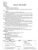 Giáo án môn Vật lí Lớp 8 - Tiết 30: Đối lưu - Bức xạ nhiệt