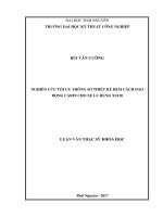 Nghiên cứu tối ưu thông số thiết kế đệm cách dao động cabin cho xe lu rung xs120 