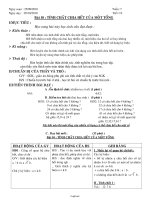 Giáo án môn học Số học lớp 6 - Tuần 7 - Tiết 19: Bài 10 : Tính chất chia hết của một tổng